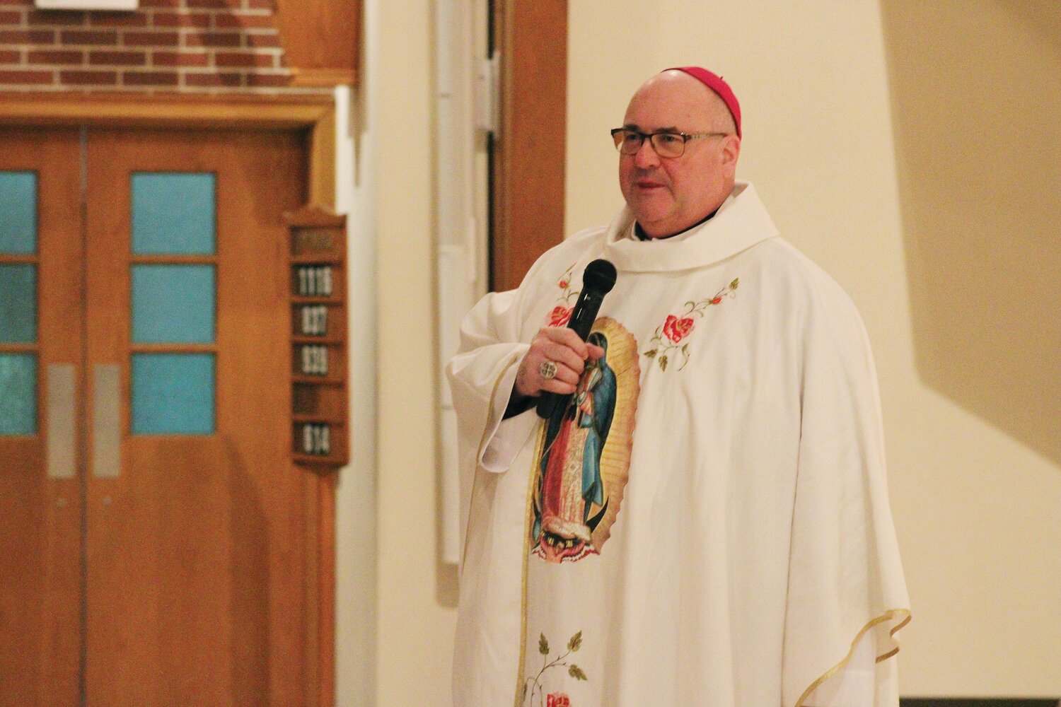 During his homily at the Mass for Life, Bishop Richard G. Henning explained that Christian discipleship requires sacrifice to stand for the rights of the poor and marginalized, including and especially the unborn.